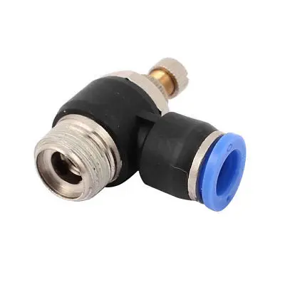 1/2BSP Thread Dia Tube Pneumatic Air Speed Control Valve Quick Fitting Connector