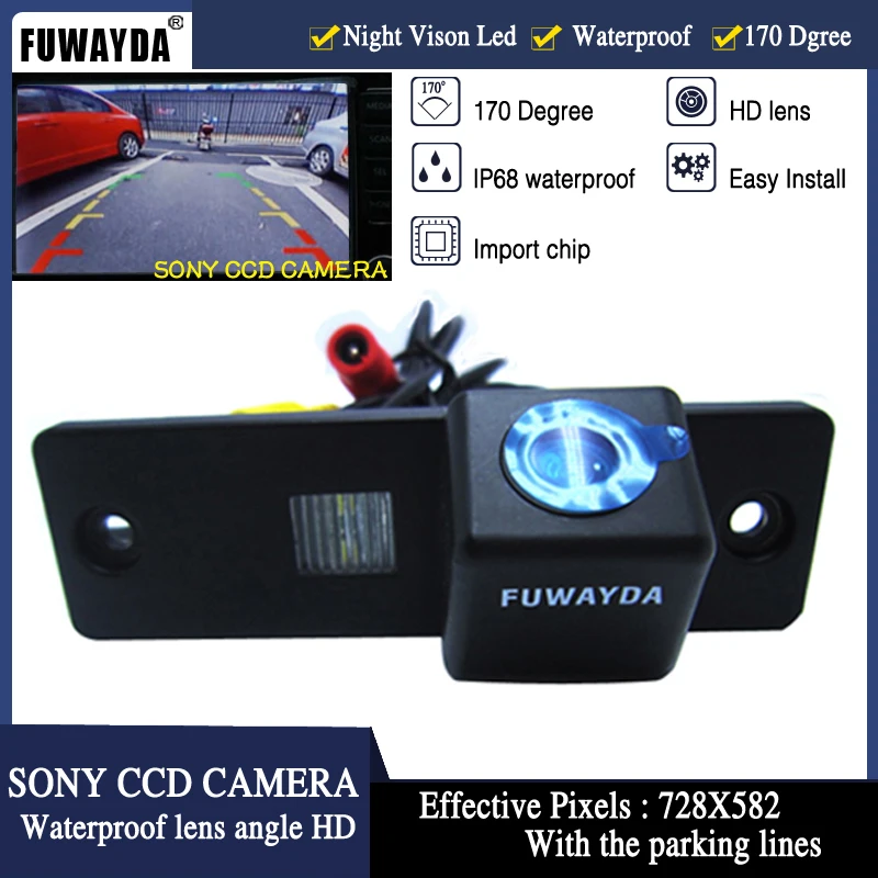 FUWAYDA SONY CCD Chip Car Rear View Reverse Parking Backup Safety CAMERA for Toyota 4Runner / LAND CRUISER PRADO 2010 WATERPROOF