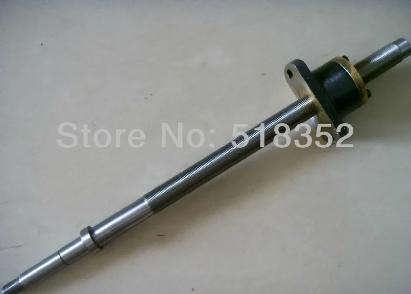 L400mm Screw Rod with Feed Screw Nut  M18x 1mm Tooth Pitch Used for Changde Wire EDM Machines, EDM Spare Parts