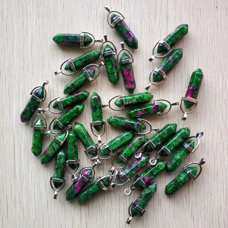 Wholesale Assorted Natural Stone Mixed Pillar Charms