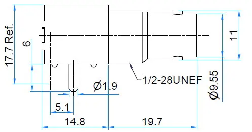 Taiwan gold plated plate BNC seat turntable DAC decoder digital coaxial input and output PCB installation Copper RCA socket