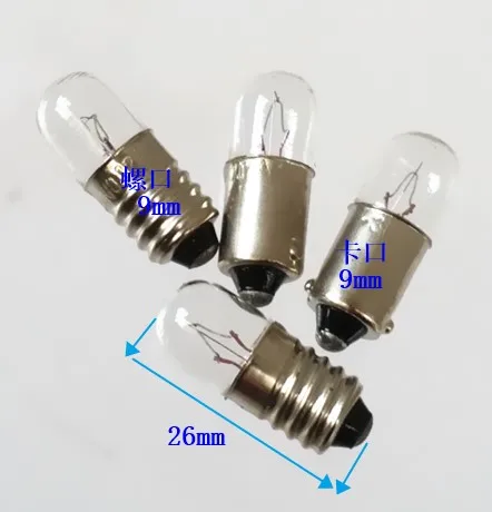 Indicator lamp 24v 1.5w 2w 3w 5w card screw-mount small light beads diameter 9 for x2 5mm  bulb sellwell lighting