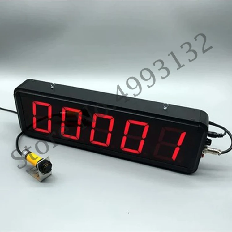 Large screen led Electronic Induction Counter Production line pipeline counter infrared sensing count