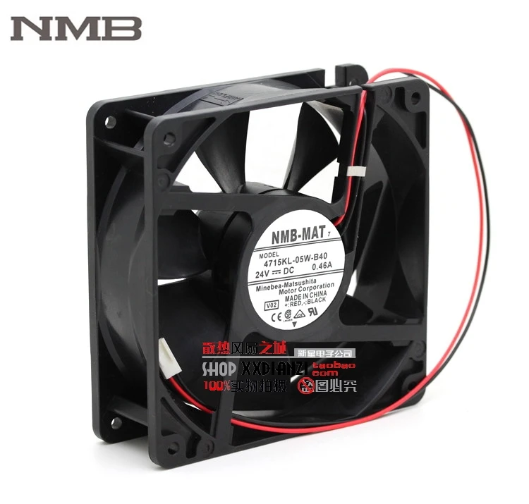 

For NMB 7 4715KL-05W-B40 12038 120mm 12cm DC 24V 0.46A double ball bearing server industrial powerful cooling fan