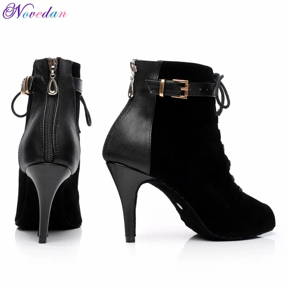 Woman Latin Dance Shoes Ladies Girls Sneaker Dancing Boots For Women Jazz Ballroom Kizomba Salsa Dance Shoes High Heels 8.5cm