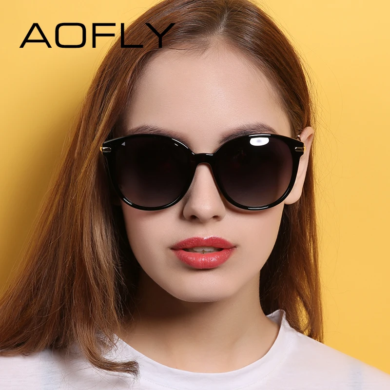 AOFLY Fashion Lady Sun glasses New Polarized Women Sunglasses Vintage Alloy Frame Classic Brand Designer Shades Oculos AF7913