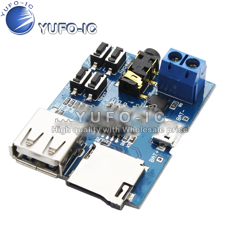 Mp3 Nondestructive Decoding Board built-in Amplifier Mp3 Module Mp3 Decoder TF Card U Disk Decoding Player