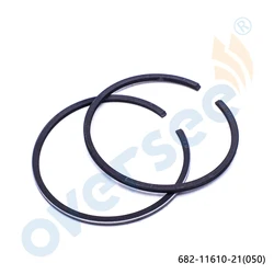 Anillo de pistón 050 Plus para Yamaha Parsun Powertec, motor fueraborda de 2 tiempos, pieza de mercado de accesorios, 63V, 9.9HP, 15HP, 682-11610-21-00