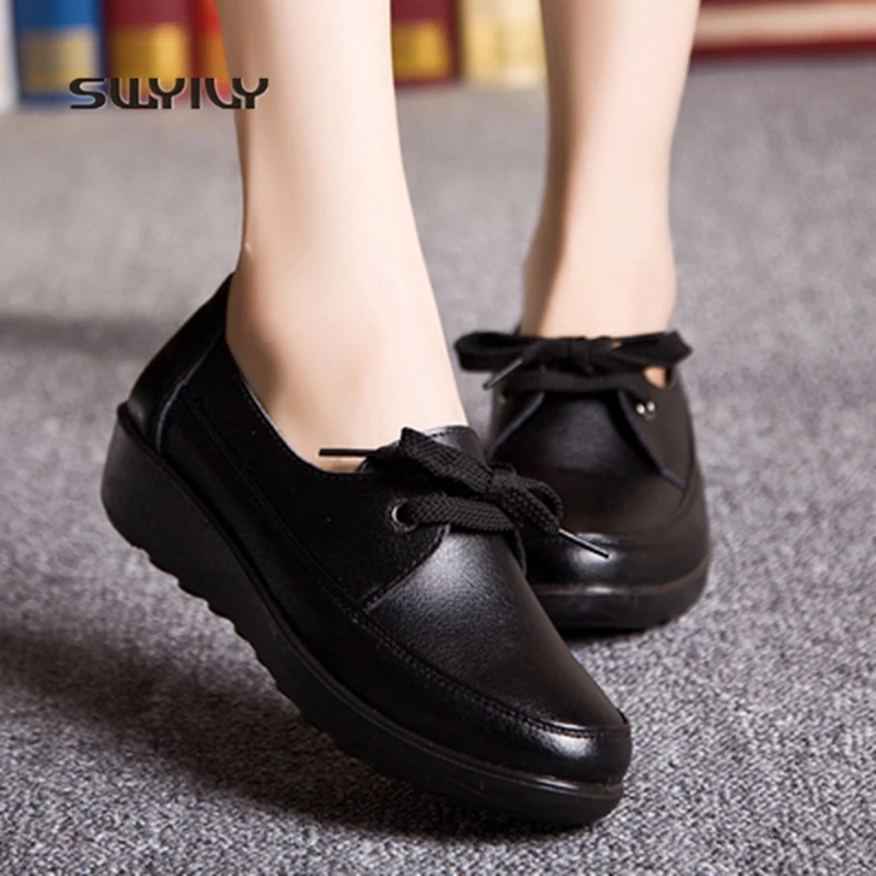 

SWYIVY Women Toning Shoes Sneakers Low Wedge Soft Heel Single Shoes 2018 New Anti-slip Light Weight Female Slimming Swing Shoes