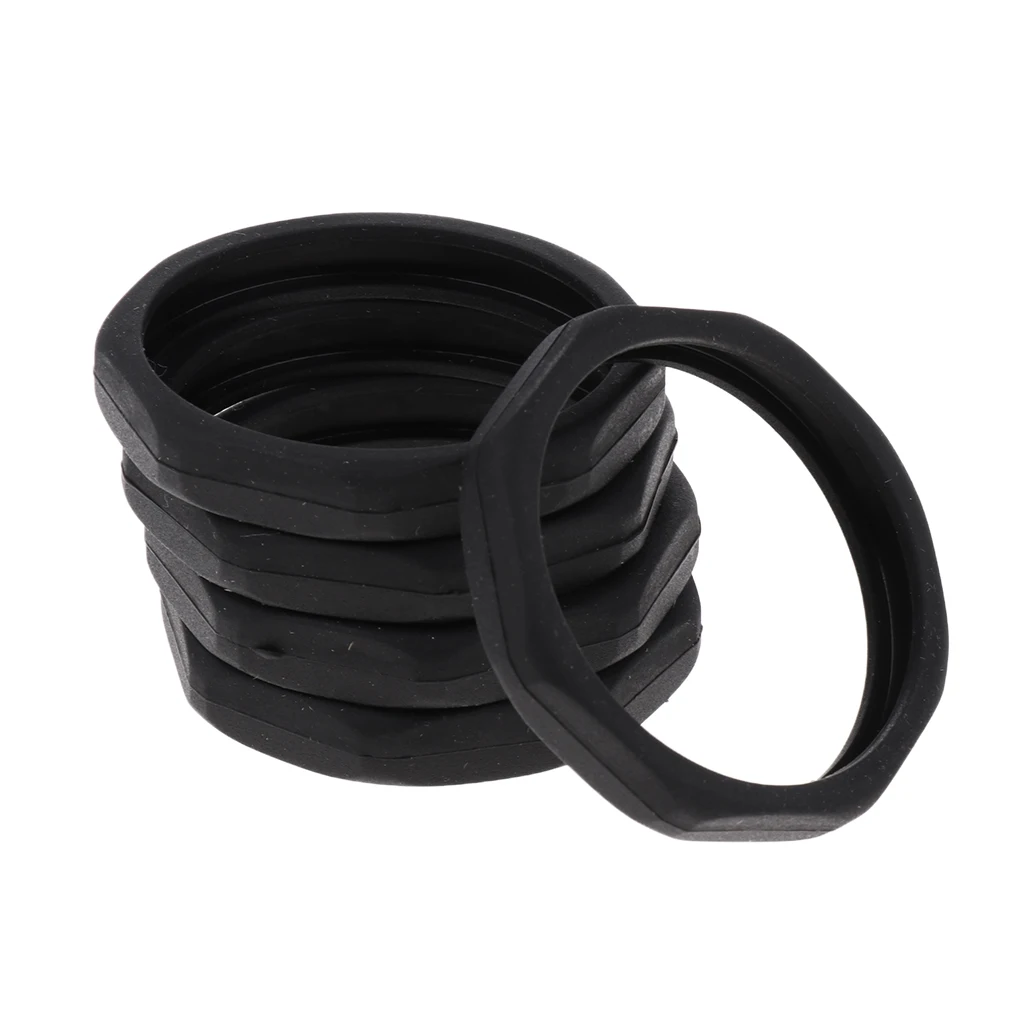 5 pcs Microphone Slip Anti-Rolling Protection Ring Mic Silicone Ring for Wireless Microphone Shock Mount
