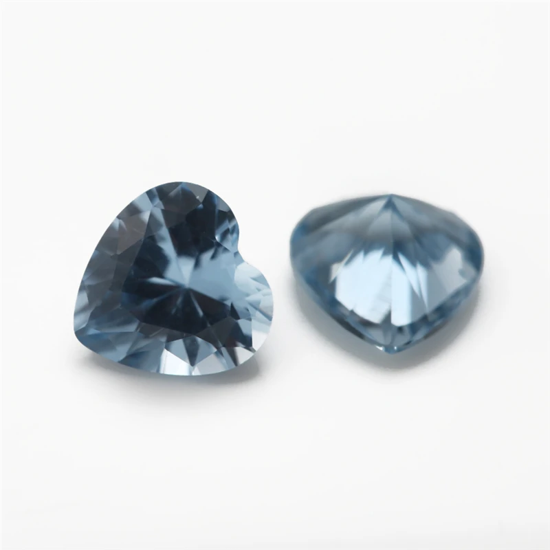 Synthetische Spinellsteine im Blauherz-Schliff, 3x3mm bis 10x10mm, lose Edelsteine 106 # 109 # 112 # 113 # 114 # 120 # Farbe für Schmuckherstellung – Detail 4