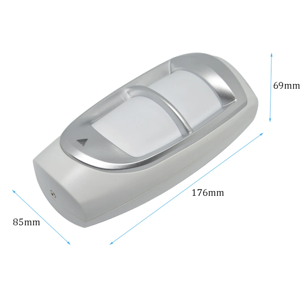 Alarma antirrobo para exteriores, Detector de movimiento infrarrojo, cable de Sensor PIR Dual montado en la pared, impermeable, 1 piezas, 12V de CC,