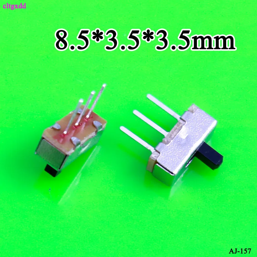 cltgxdd 100PCS SS12D00 SS-12D00 3MM 4MM 5MM 1P2T toggle switch Interruptor on-off mini 1 Way 2 Band Slide Switch PCB Mount