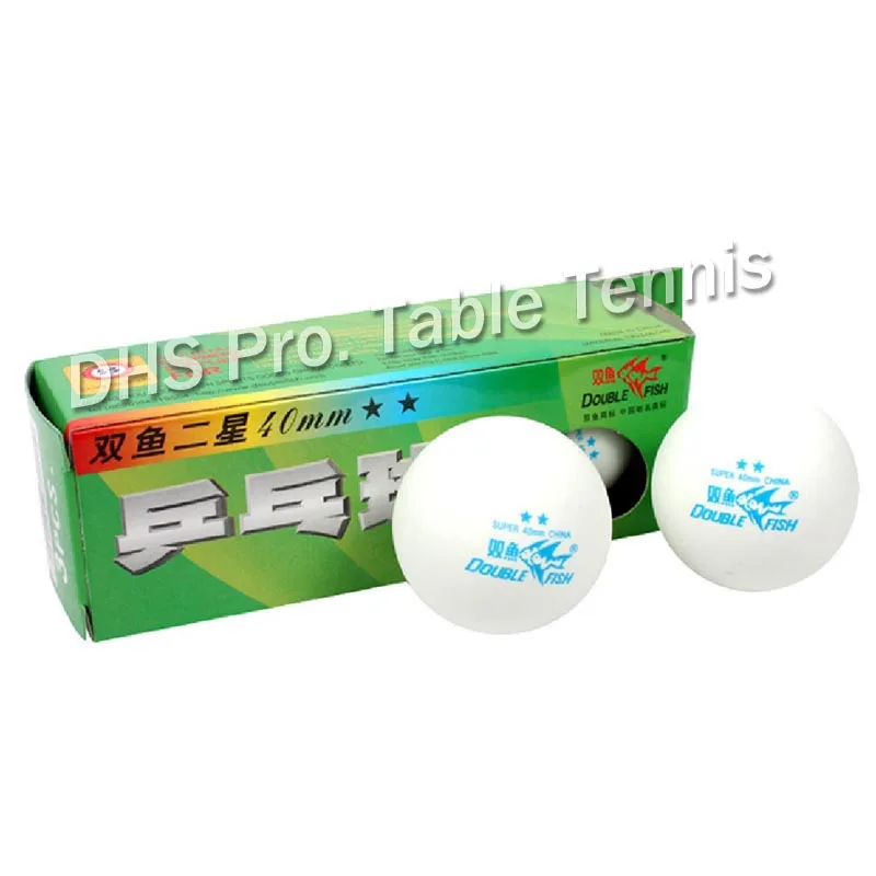 6x Double Fish 2-star ( 2star, 2 star ) 40mm Table Tennis Balls