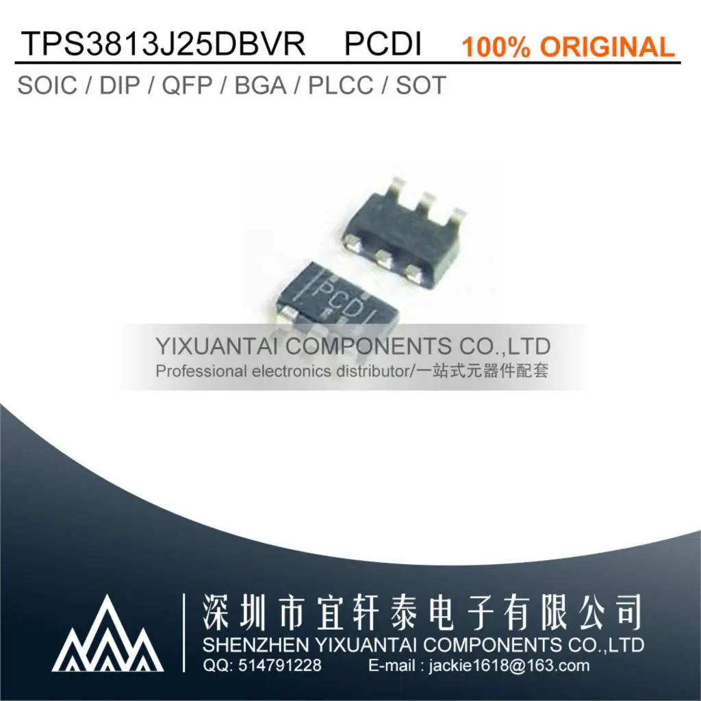 

10pcs/Lot TPS3813J25DBVR TPS3813J25 3813J25 PCDI SOT23-6 NEW