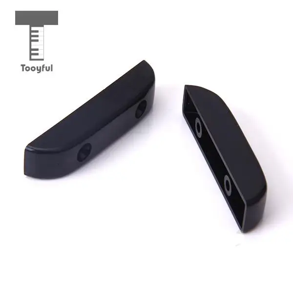 Tooyful High Quality 2Pcs Plastic Black Thumb Rests With 4Pcs Mounting Screws for Electric Bass and Wood Bass Guiatr Acessories