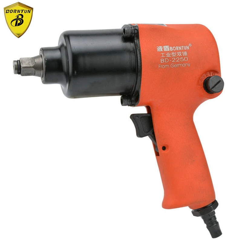 

Borntun 1/2" Double-hammer Pneumatic Air Impact Wrench Industrial 2-hammer 12.7mm Car Tyre Repairing Maintenance Machine