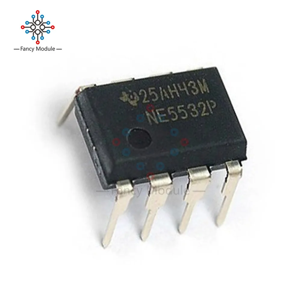 10Pcs NE5532P NE5532 DIP-8 Dual Low Noise Op-Amp TI IC