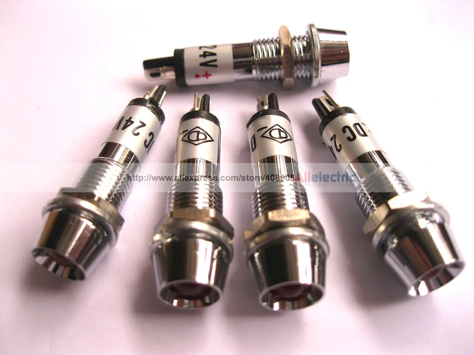 100 stks LED Indicator Rood/geel/groene Kleur DC 24 v Nieuwe