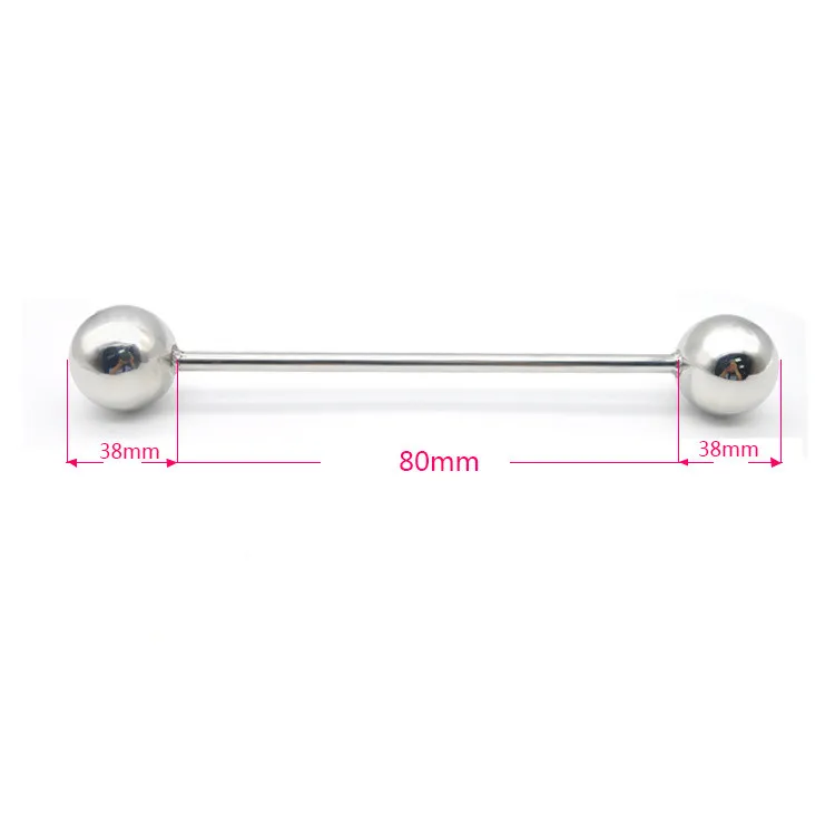 38/50/63mm for choose large stainless steel metal anal beads butt plug insert G spot masturbator dildo sex toy for men women