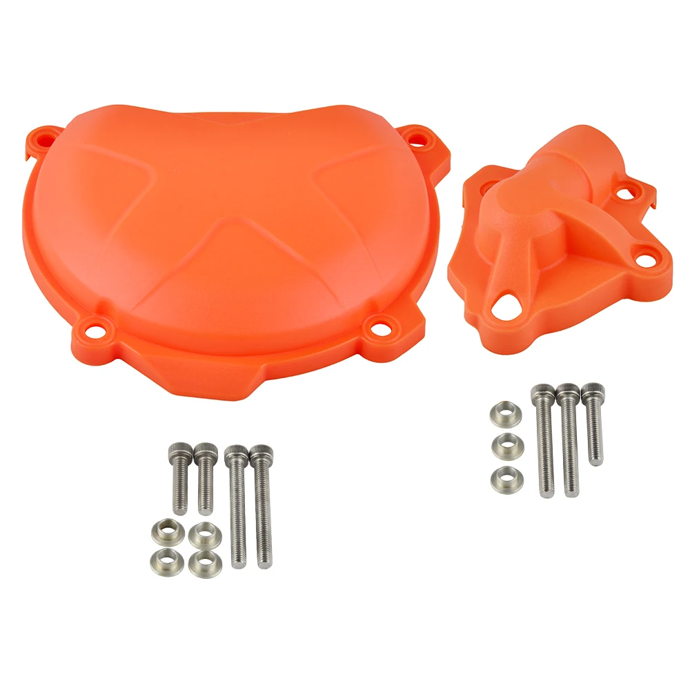 Clutch Cover Water Pump Guard Protector Oil Fuel Filler Cap for KTM 250 350 SXF EXCF XCF XCFW Freeride SIX DAYS SX-F EXC-F XCF-W