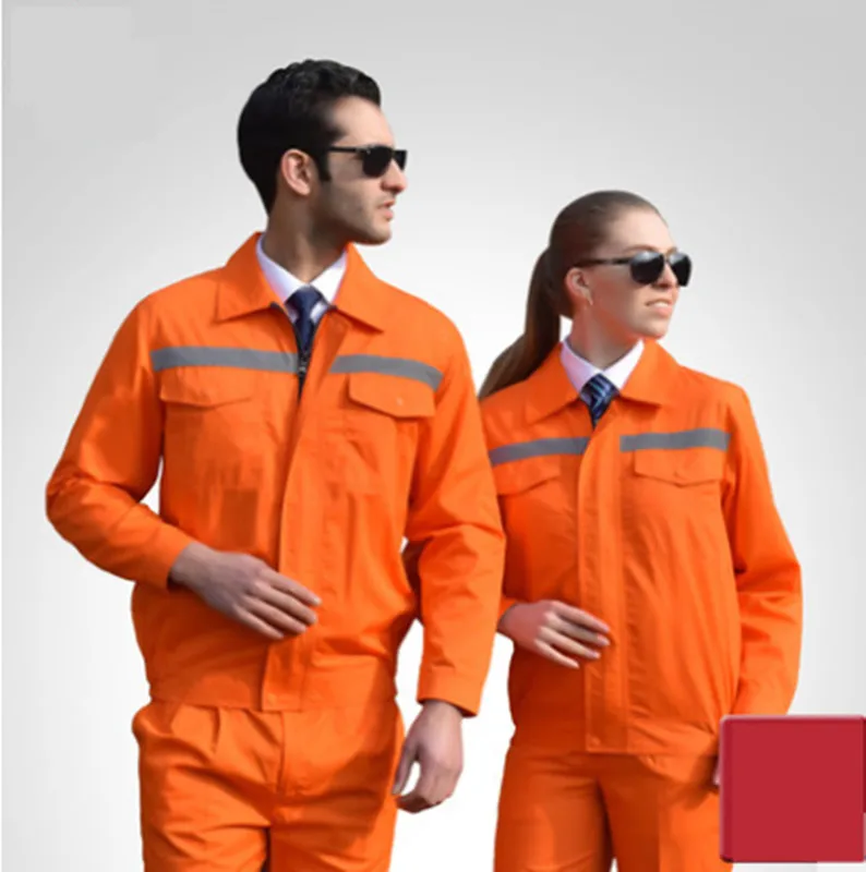 

long sleeves Unisex Workshop uniform overalls workshop overall high quality spring summer work clothes Set coat with Pants