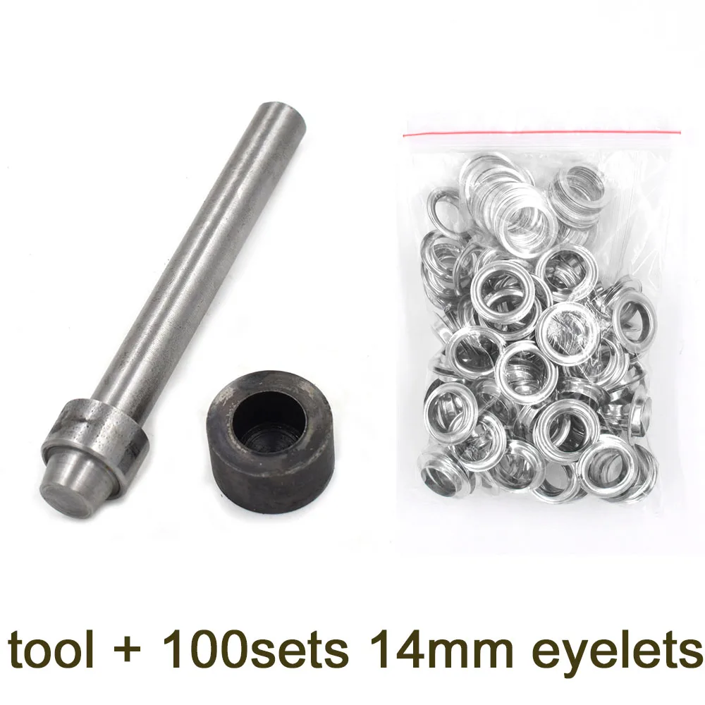 8/10/12/14 mm Inner diameter Metal hole Clothing & Accessories Eyelets Rings Rivets Snaps Eyelet installa