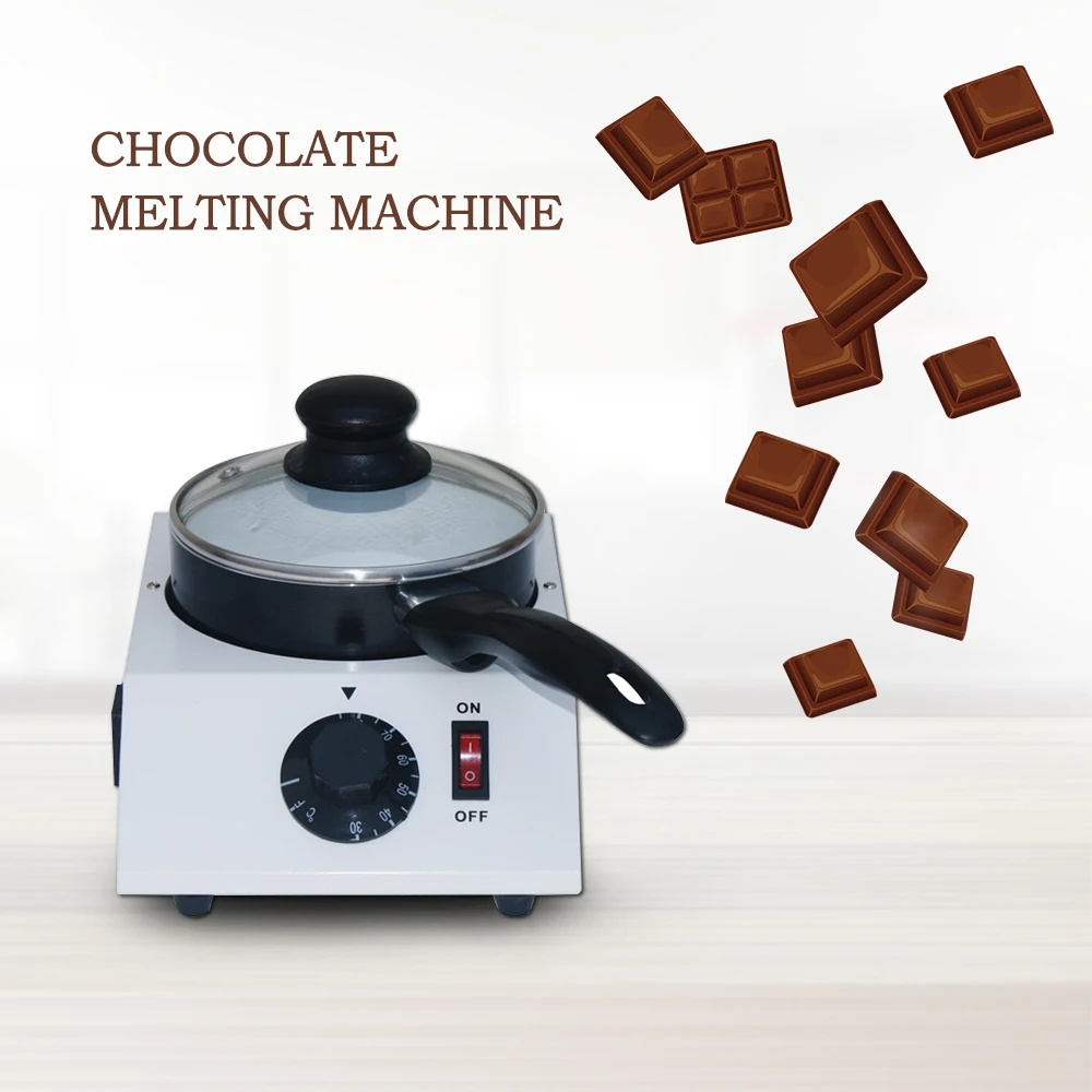 ITOP 40W Mini Electric Chocolate Melting Machine Single Pot Ceramic Non-Stick Pot Tempering Cylinder Melter Pan 220V 110V