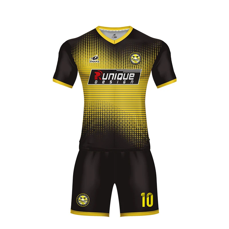 Professional custom soccer uniforms team football jersey design on line 2019 Match sublimated  Adult Kids Team for adult or kid image 2