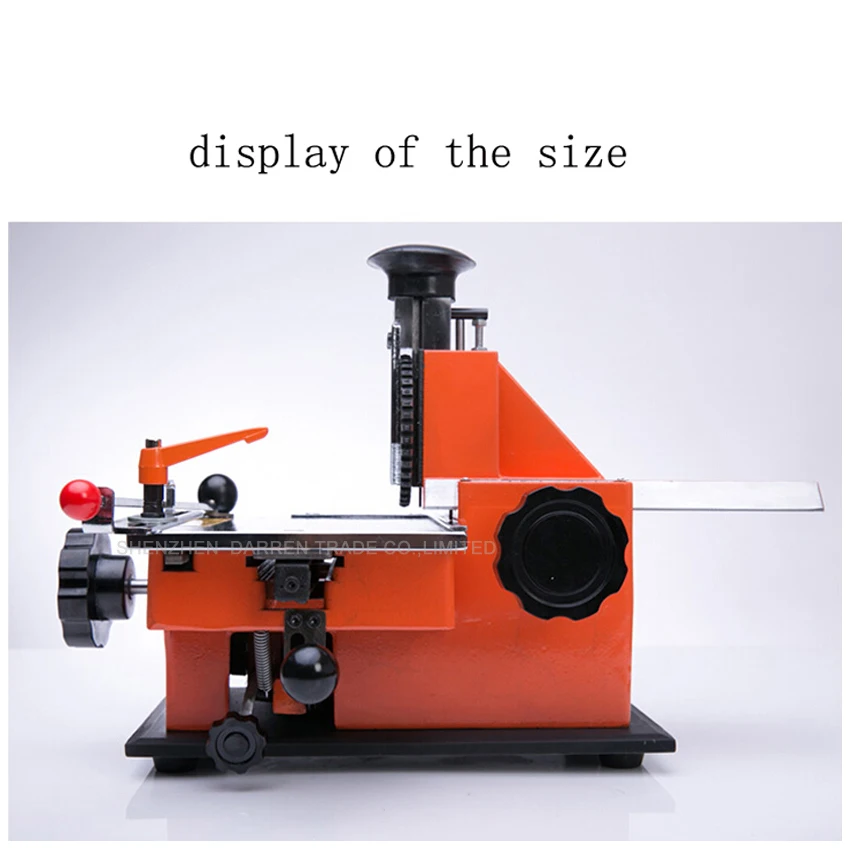 Semi-automatic manual marking machine,aluminum labeling coding machine,equipment parameter label printer