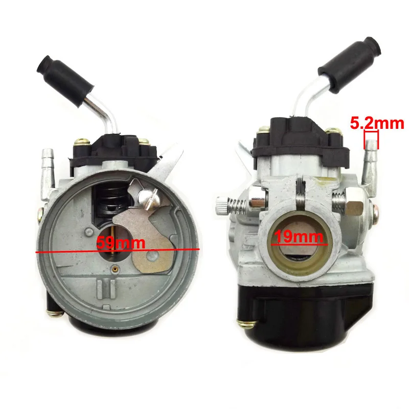 XLJOY Racing Carburetor For 50cc 60cc 80cc 2 Stroke Engine Gas Motorized Bike Bicycle 47 49cc Pocket Bike Mini Moto Dirt ATV