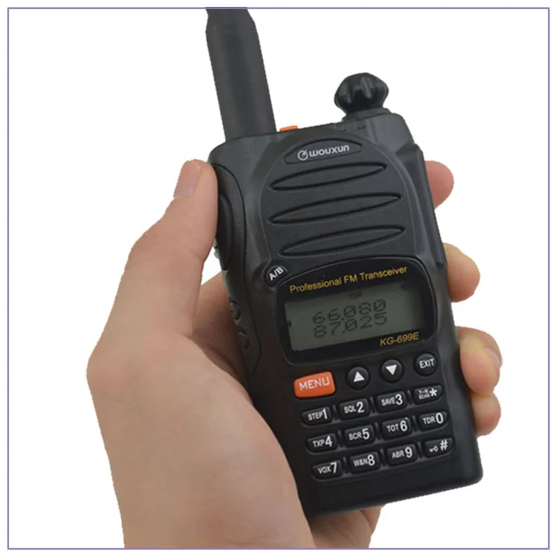 66-88MHz WOUXUN KG-699E Dual Display Dual Standby FM Portable walkie talkie Two-way Radio