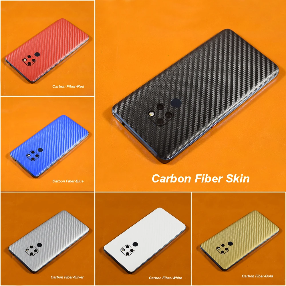 3D Carbon Fiber/Drawing/Wood Skins Phone Back Cover Sticker For HUAWEI P30 Pro P30 Lite MATE 20 Mate 20X Mate 20 Pro /20 Lite