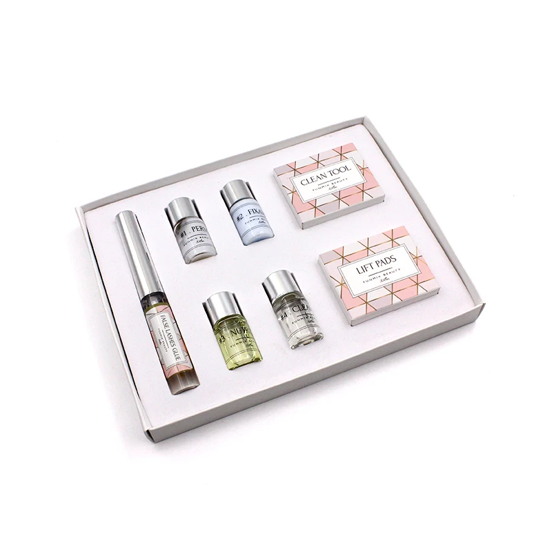 Funmix Kit di sollevamento ciglia fai-da-te con aste colla ciglia Kit Perming ciglia Cilia Lifting Extension Perm Set strumenti per il trucco TSLM2