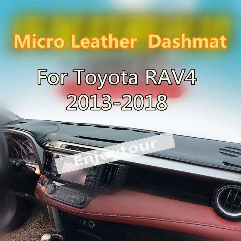 

Для Toyota Rav4 Xa40 2013-2019 микрокожаный коврик для приборной панели, предотвращающий солнечный свет, коврик для приборной панели 2014 2015 2016 2017 2018