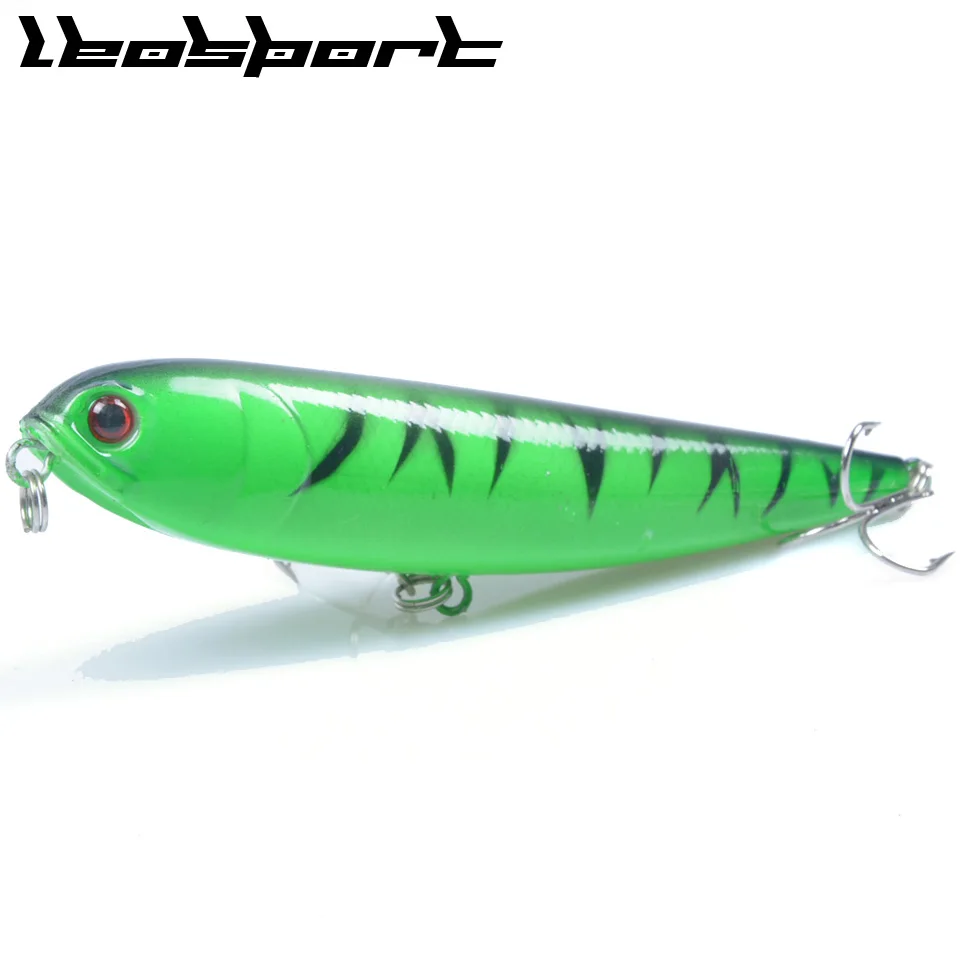 LEOSPORT 1pcs Hard Pencil Fishing Lures 10cm/15.5g Topwater Artificial Bait Crankbaits Tackle Free Shipping