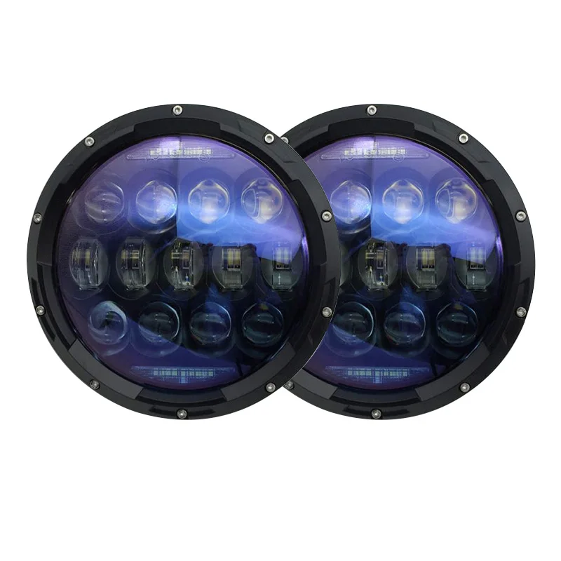 

Blue Projector Lens 7 Inch Led Headlights 130W High/Low Beam DRL Turn Signal Lights For Jeep Wrangler JK TJ Hummer H1 H2