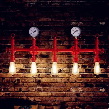 Loft Style Industrial Vintage Wall Lamp LED Edison Lighting Iron Antique Pipe Wall Light Fixtures Arandela Lampara Pared