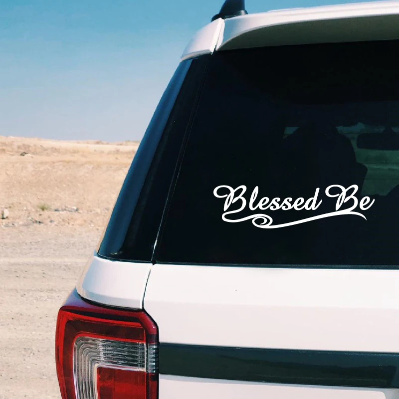 Blessed Be Vinyl Car Decals Pagan Wiccan New Age Sticker Decor Removable Laptop Decal for Apple MacBook Air / Pro Decoration