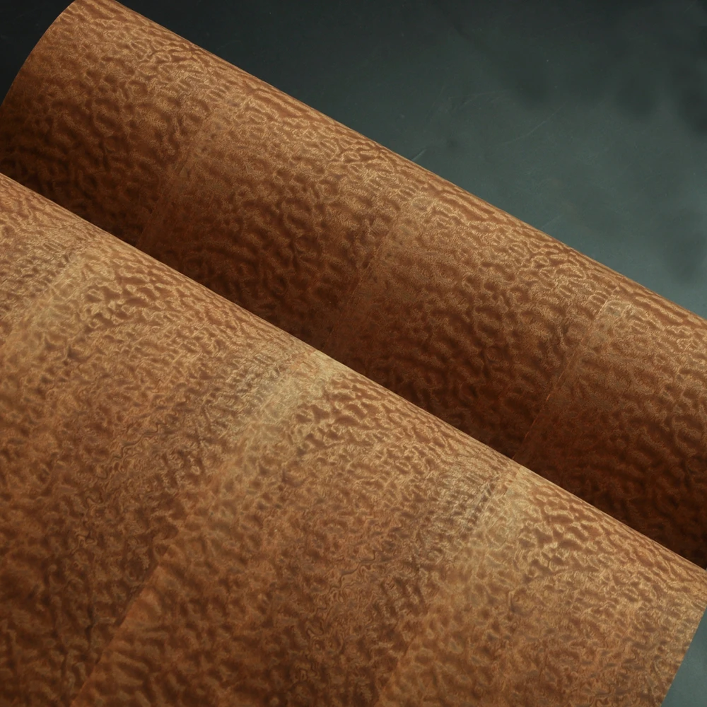 Natural Sapeli Pomelle Veneer with  Craft Paper Backer