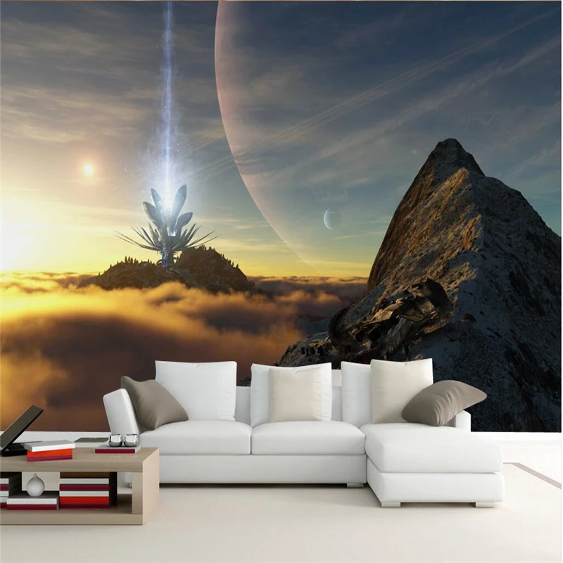 

Фотообои beibehang на заказ, наклейки, эстетические 3D научно-Фантастическое Пространство, звезда, ТВ, Настенные обои, обои для стен 3 d