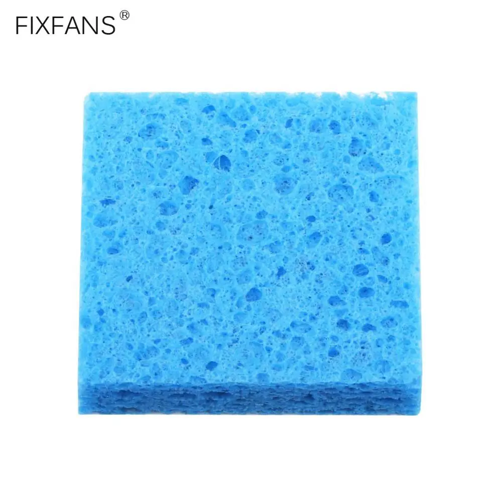 5Pcs 70x70x14mm Thick Soldering Iron Cleaning Sponge High Temperature Resistant Solder Tip Cleaner Sponge Welding Accessories