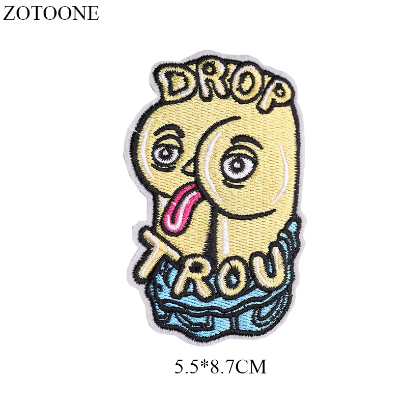 ZOTOONE Iron on Sexy Butt Patches for Clothing Applique Embroidery Eye Heart Patch Stickers on Clothes DIY Jacket Backpack