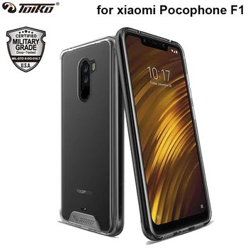 TOIKO Chiron 하이브리드 하드 PC 소프트 TPU 범퍼 보호 케이스 샤오미 Pocophone F1 Shockproof 쉘 Poco F1 지우기 전화 커버 