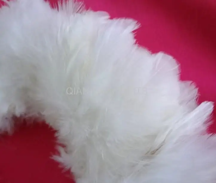 400pcs White Goose Feathers Rooster Schlappen Feathers Bulk Supply Craft Design Hair wholesale free shipping