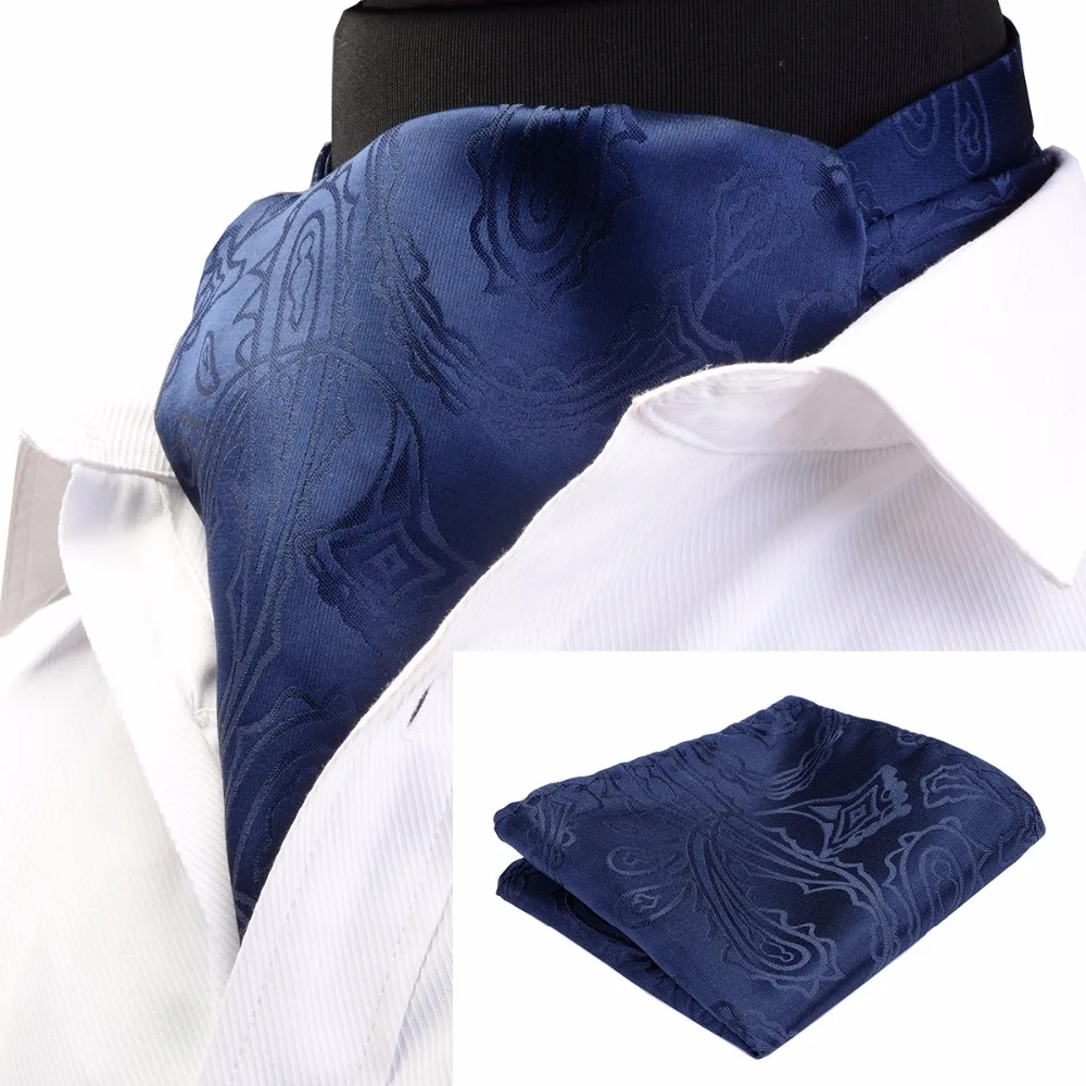 GUSLESON moda marka mężczyźni chusteczka krawat zestaw jedwabiu Paisley wzór panowie kropki krawat ślub Ascot Bowtie Tuxedo