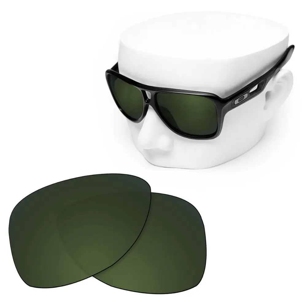 

OOWLIT Polarized Replacement Lenses of Grey Green for-Oakley Dispatch 2 OO9150 Sunglasses