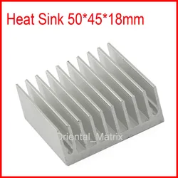 Free Shipping 5pcs HeatSink Heat Sink Radiator 50*45*18mm Small Radiator Cooler - Silver
