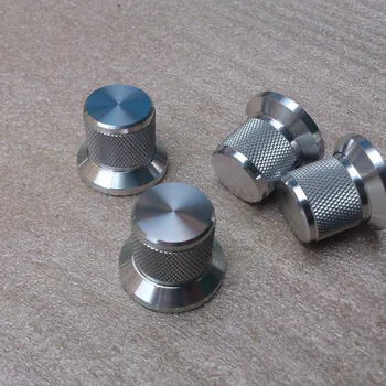 솔리드 오디오 앰프 볼륨 노브 전위차계 노브, 실버, 블랙, 골드, 직경 30mm, 높이 25mm, 1 개