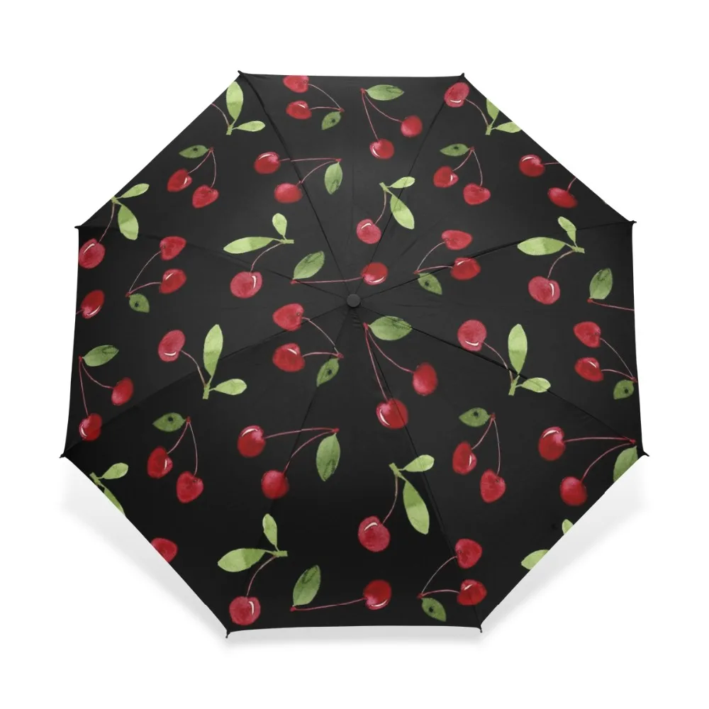 Foldable Sakura Rain Umbrella Women Superlight Cherry Flower Lady Full Automatic Umbrella Windproof for Children